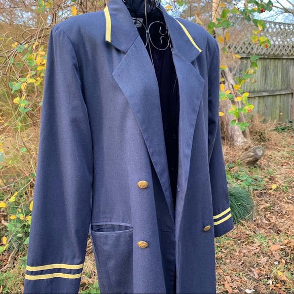 Vintage Stephanie Cueller Military Inspired Trench - Picture 2 of 15